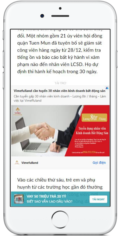 quảng cáo bài viết