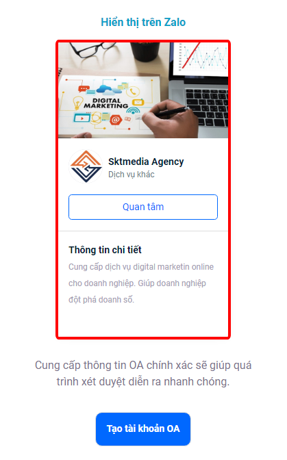 demo zalo OA demo zalo OA