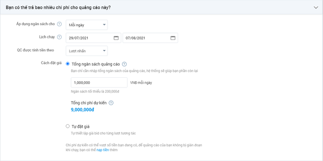 cách chạy quảng cáo trên zalo
