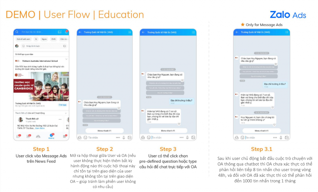 quảng cáo message Ads education quảng cáo message Ads education