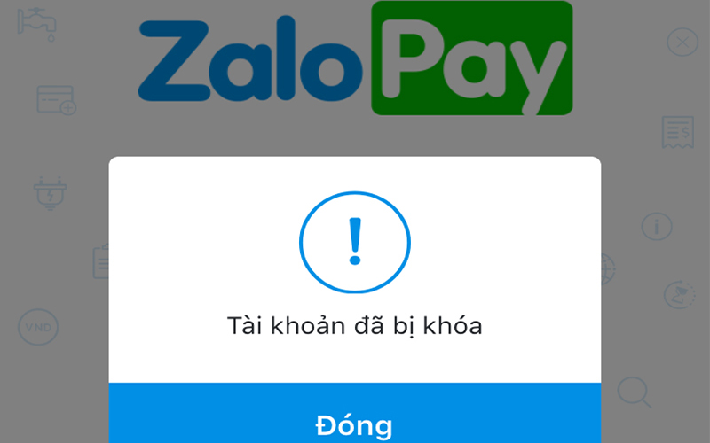 Hình ảnh khi Zalo OA bị khóa Hình ảnh khi Zalo OA bị khóa