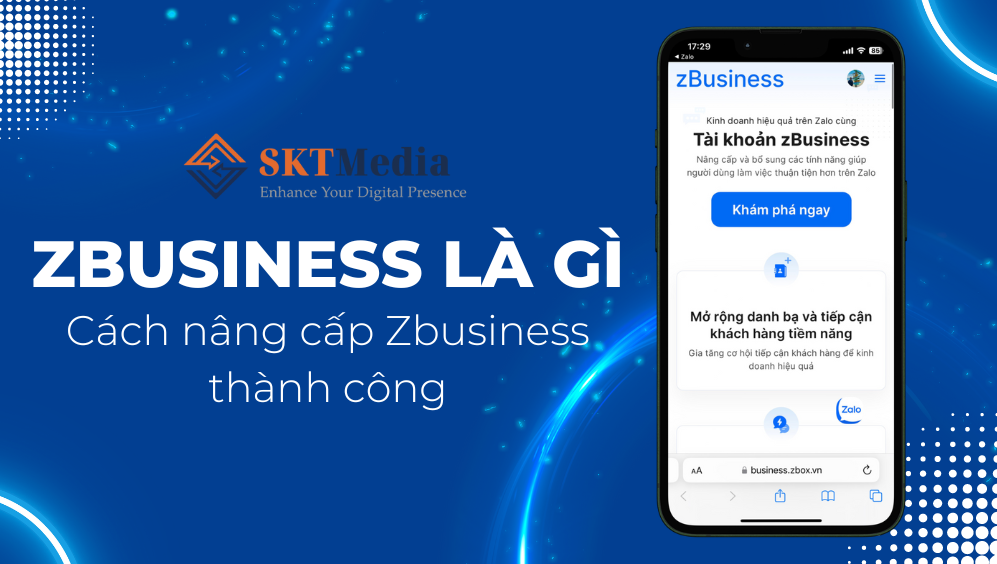 Tài khoản zBusiness là gì? Hướng dẫn cách nâng cấp tài khoản thành công 1 Zbusiness là gì