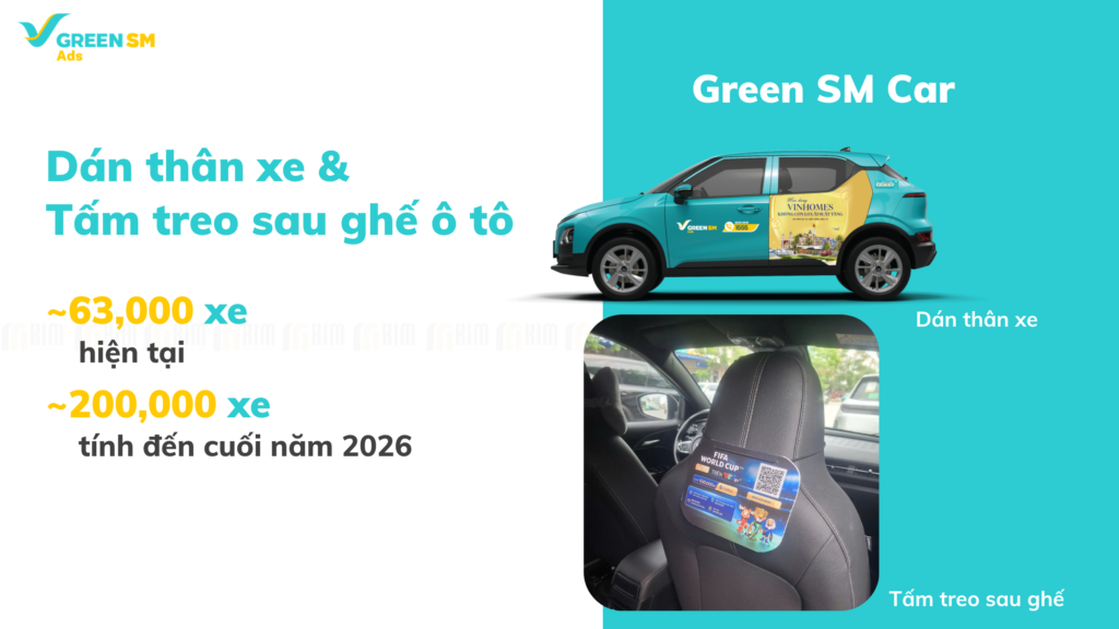 hình thức quảng cáo trên hệ sinh thái Green SM