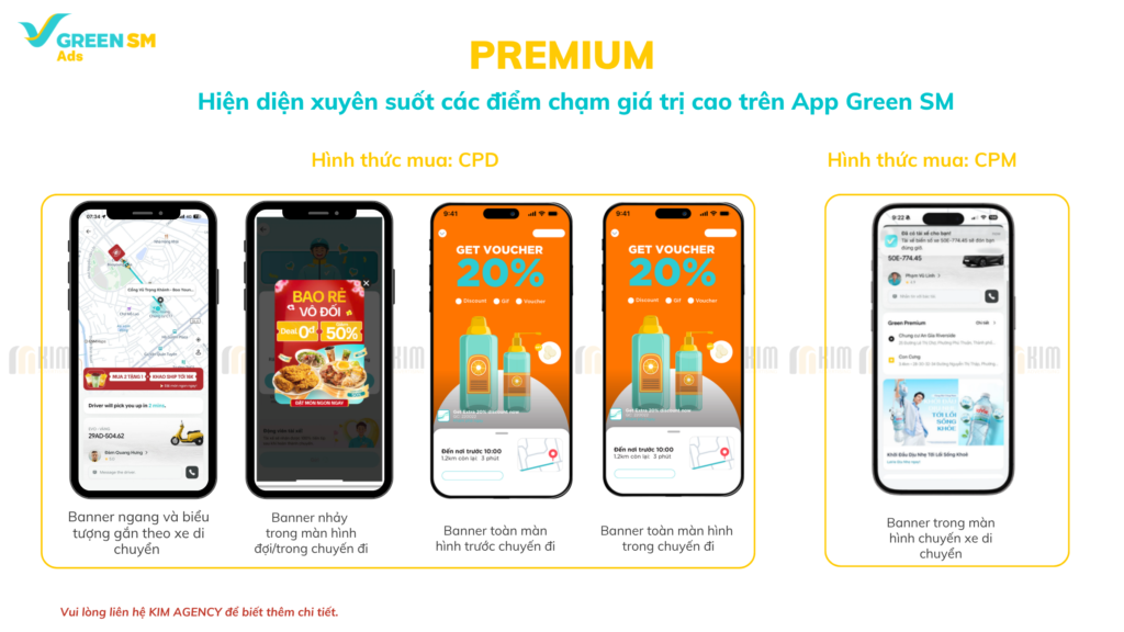 hình thức quảng cáo trên hệ sinh thái Green SM